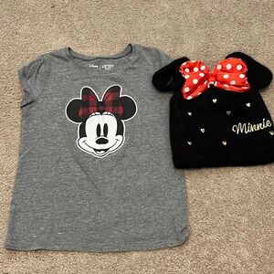 Bundle Disney T-shirt and Minnie Beanie